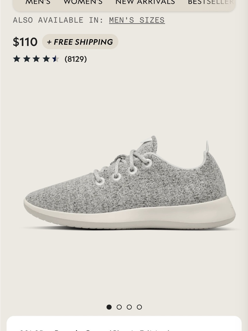allbirds Wool runner Sneakers - Heather Gray
